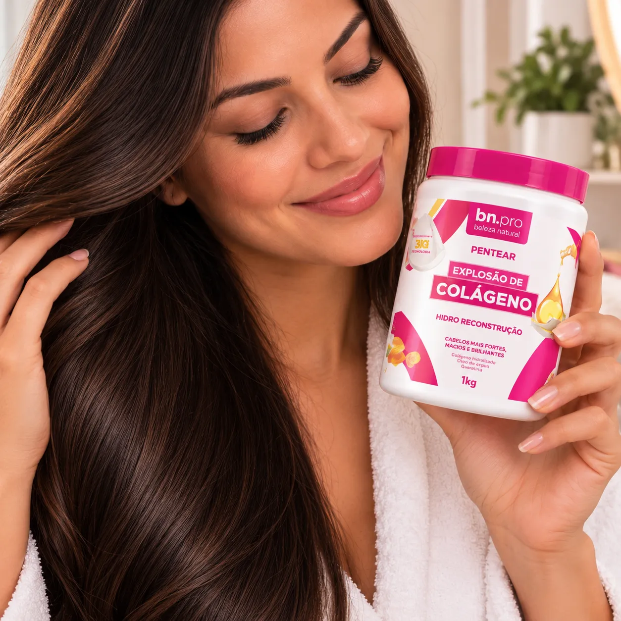 Creme de Pentear Beleza Natural 1kg | Hidratação, Maciez e Controle do Frizz