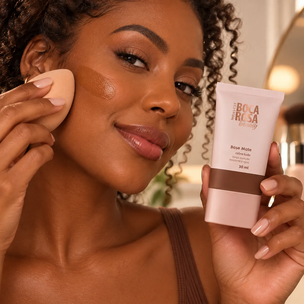 Base Mate Boca Rosa Beauty by Payot 30ml | Alta Cobertura e Longa Duração